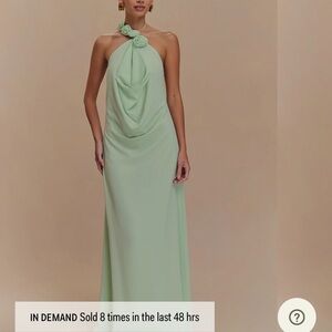 MESHKI Rosalia Cowl Neck Maxi Dress NWT